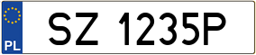 Trailer License Plate